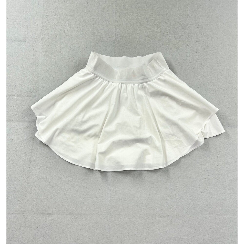 Lululemon Court Rival High-Rise Tennis Skirt White 4 Tall
